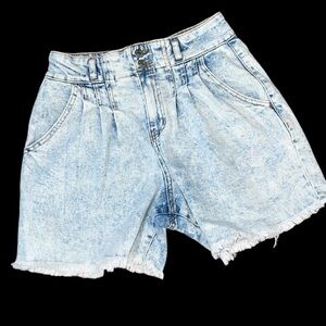 Wild Fable Super-High Rise Pleated Bermuda mom Jean shorts